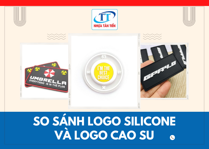 so sánh logo silicone và logo cao su