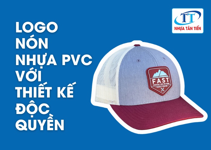 Sản phẩm logo nón nhựa PVC với thiết kế độc quyền