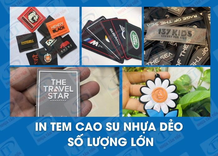 In tem cao su nhựa dẻo số lượng lớn