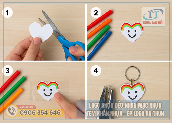 Cách Làm Móc Khóa Bằng Giấy Đơn Giản
