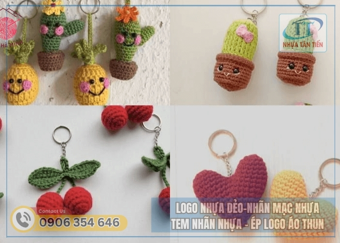 Làm móc khoá bằng len