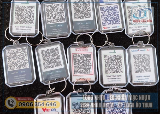 Ứng dụng của móc khoá mã QR