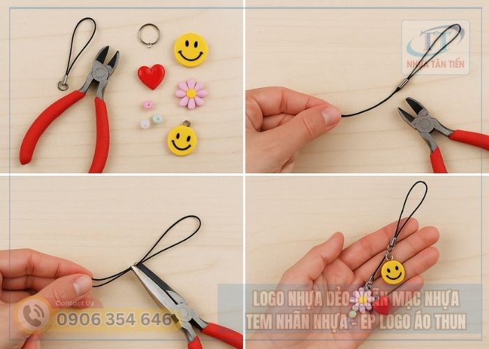 Cách Làm Móc Khoá Điện Thoại Bằng Charm