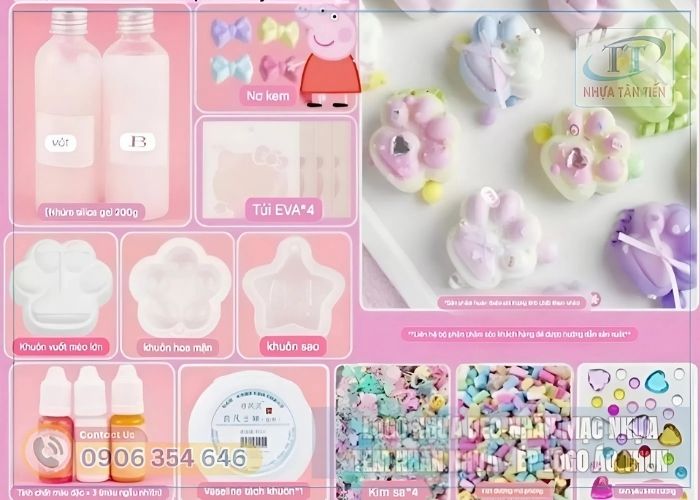 Nguyên Liệu Cần Chuẩn Bị Khi Làm Móc Khóa Squishy
