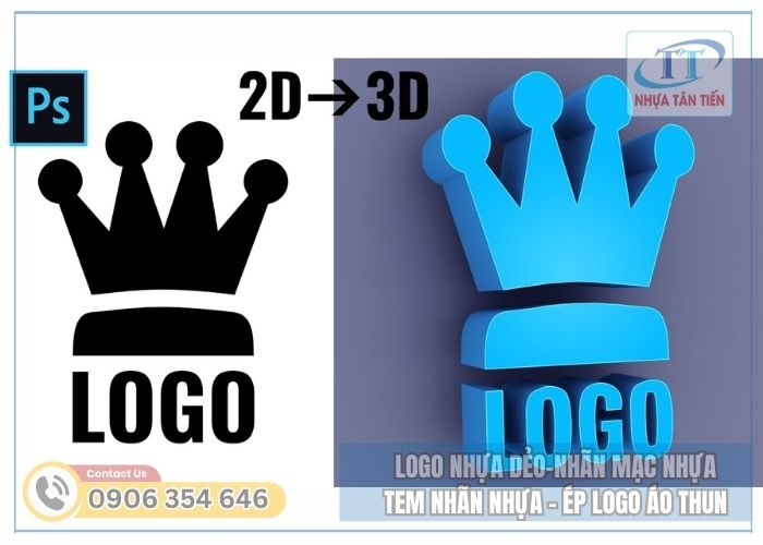 So Sánh Logo Nhựa 2D Và 3D