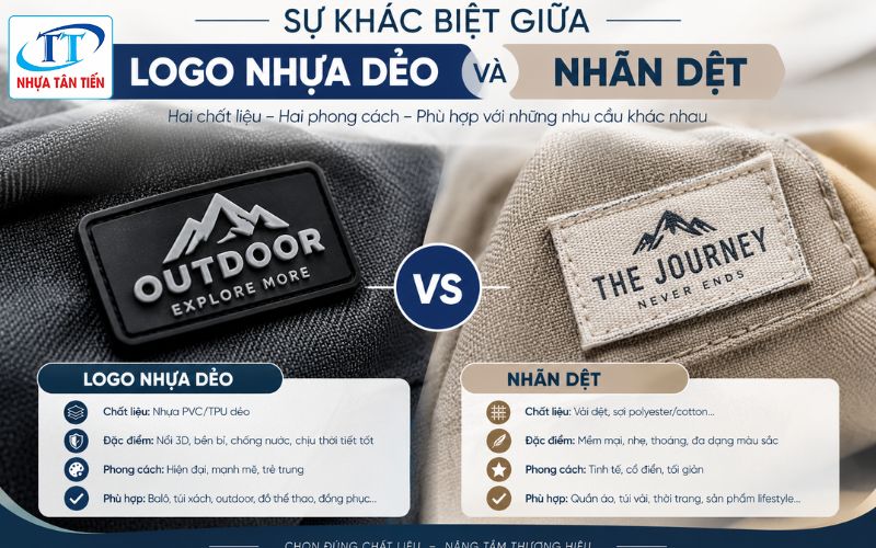 Ưu Và Nhược Điểm Của Logo Nhựa Dẻo Và Nhãn Dệt